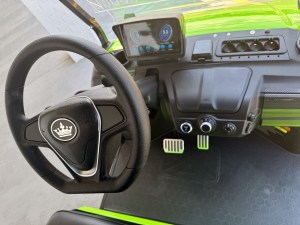 Lime Green  Evolution Maverick Forward Facing Golf Cart 04